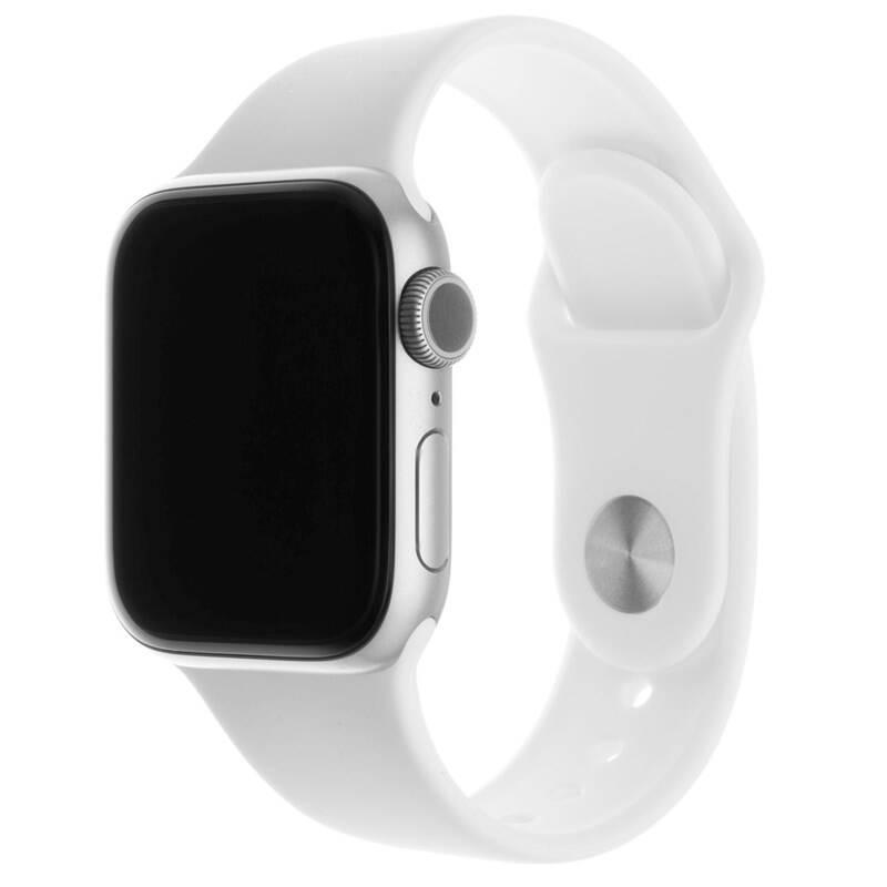 Řemínek FIXED Silicone Strap na Apple Watch 38 mm 40 mm bílý