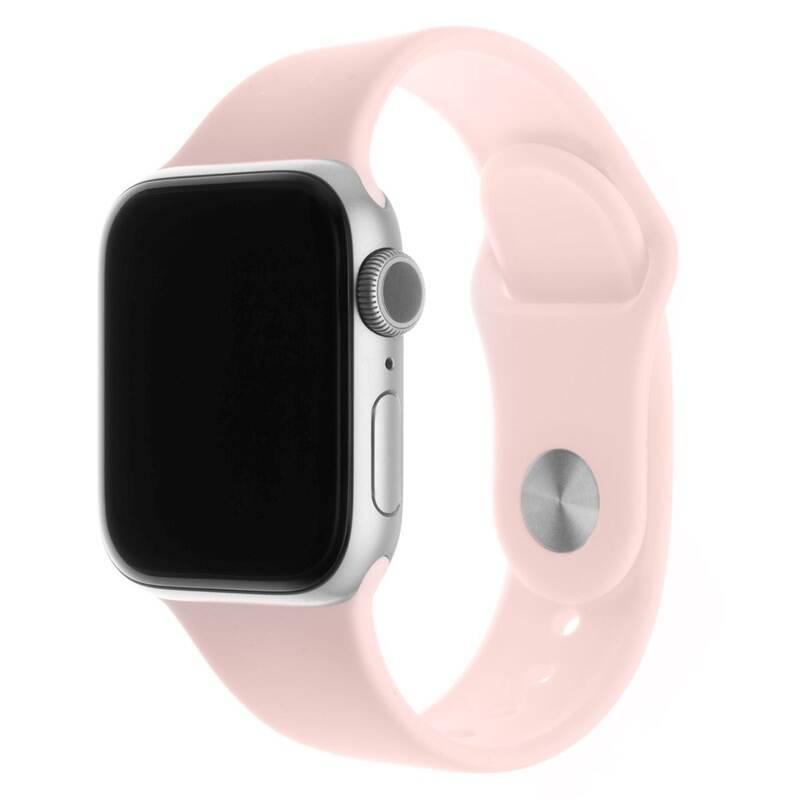 Řemínek FIXED Silicone Strap na Apple Watch 38 mm 40 mm růžový