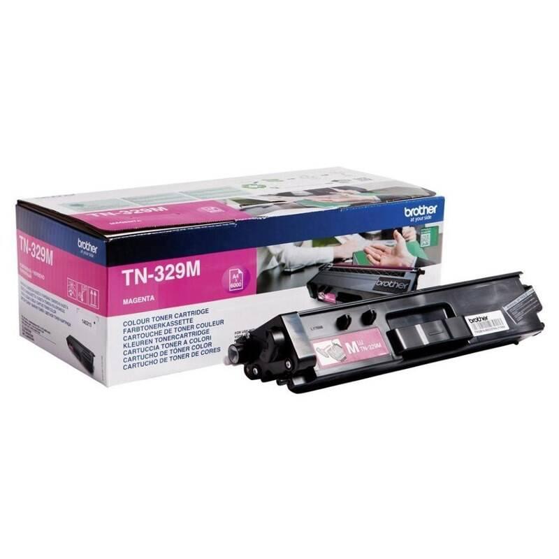 Toner Brother TN-329M, 6 000 stran červený, Toner, Brother, TN-329M, 6, 000, stran, červený