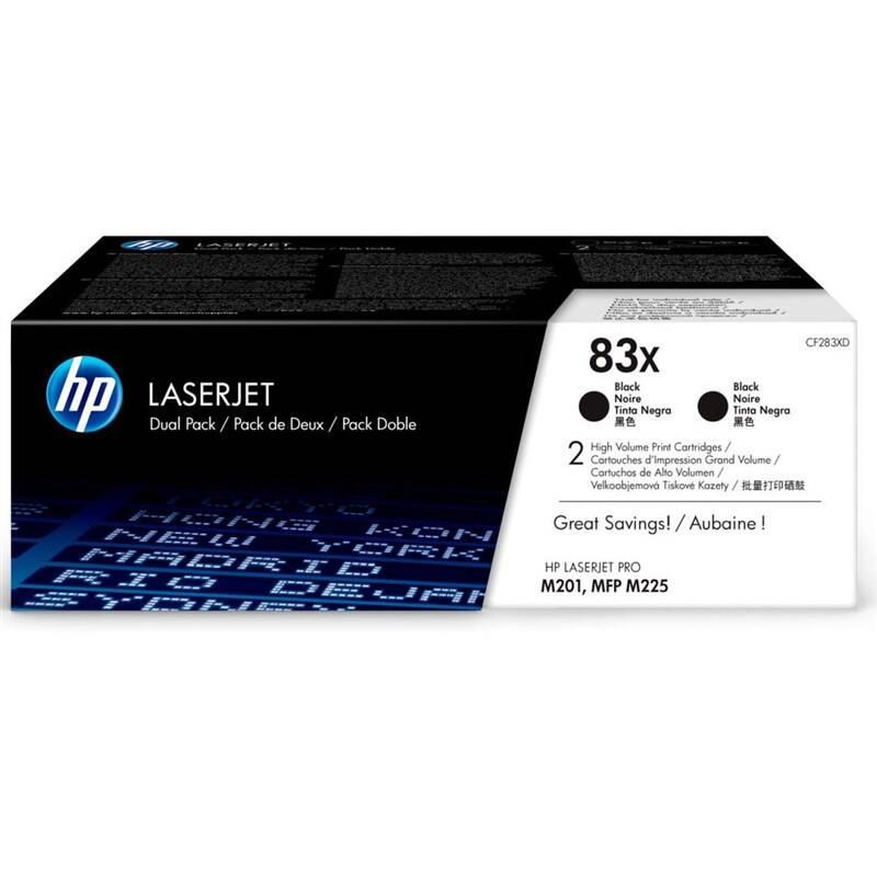 Toner HP 83X, 2x2200 stran, 2-pack