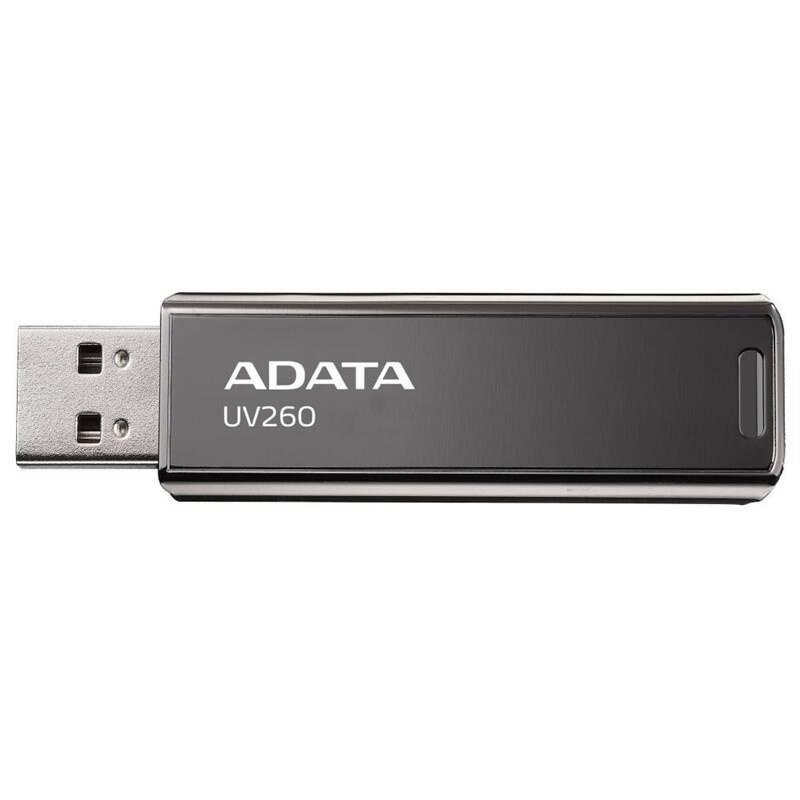 USB Flash ADATA UV260 64GB černý, USB, Flash, ADATA, UV260, 64GB, černý