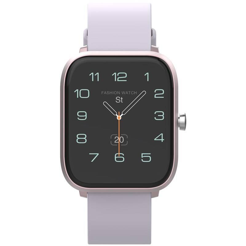 Chytré hodinky iGET Fit F45, 2x řemínek růžové