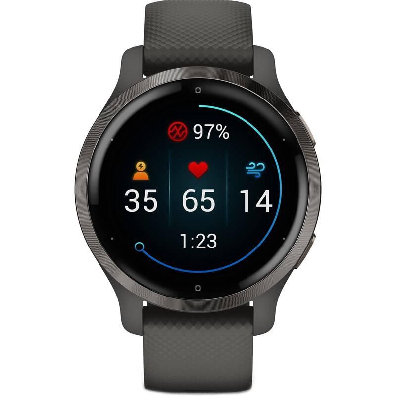 GPS hodinky Garmin Venu2S Slate Black Band