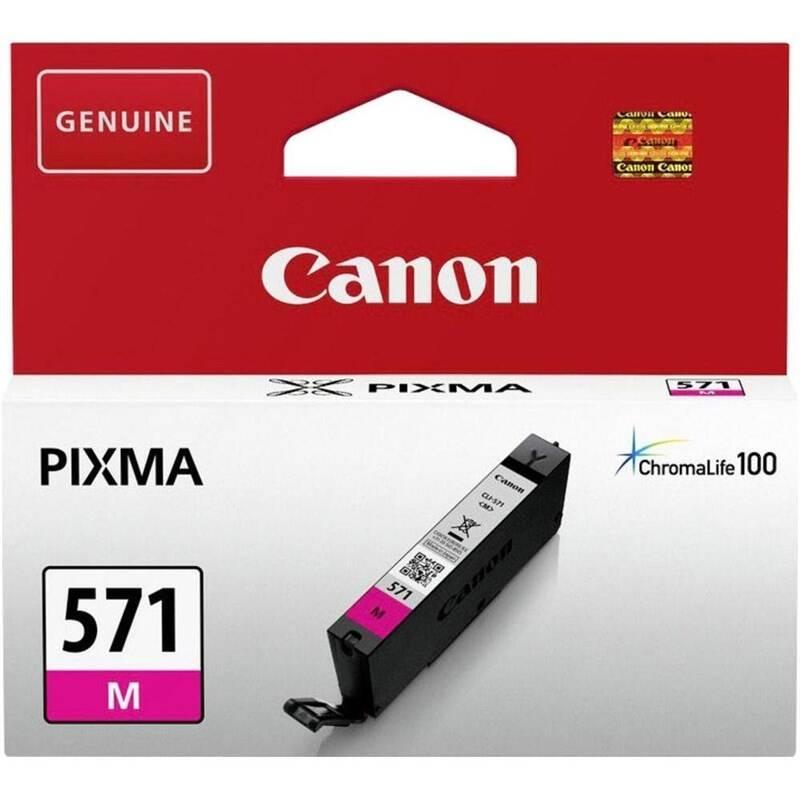 Inkoustová náplň Canon CLI-571M červený