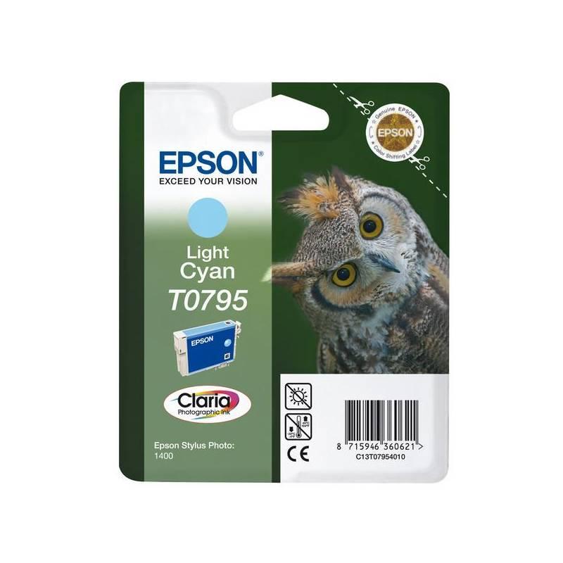 Inkoustová náplň Epson T0795, 11ml - originální modrá