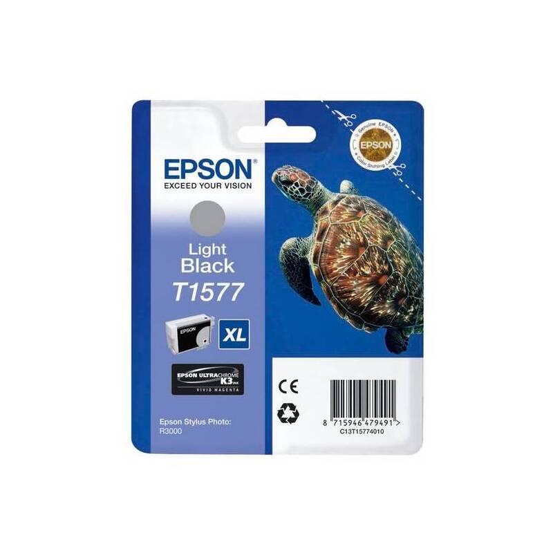 Inkoustová náplň Epson T1577, 25,9ml - originální černá