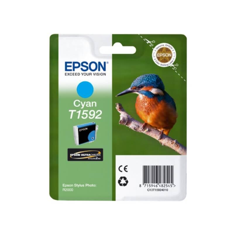 Inkoustová náplň Epson T1592, 17ml - originální modrá barva