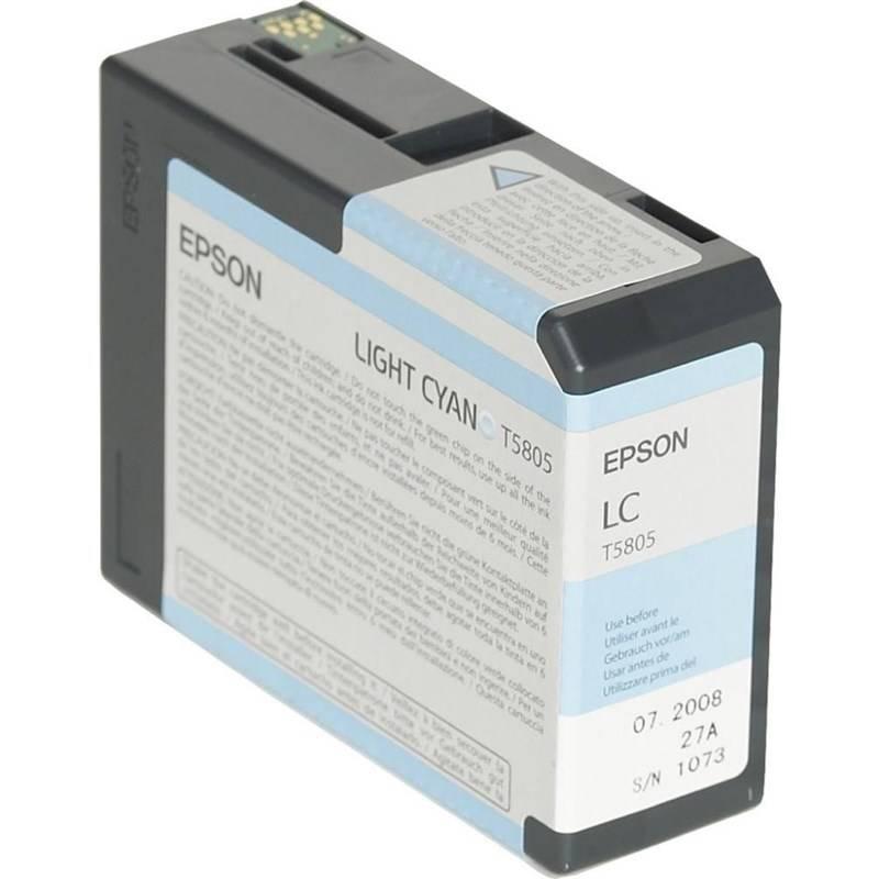 Inkoustová náplň Epson T580500, 80ml modrá
