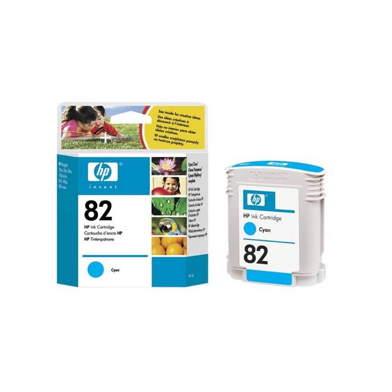 Inkoustová náplň HP No. 82, 69ml - originální modrá