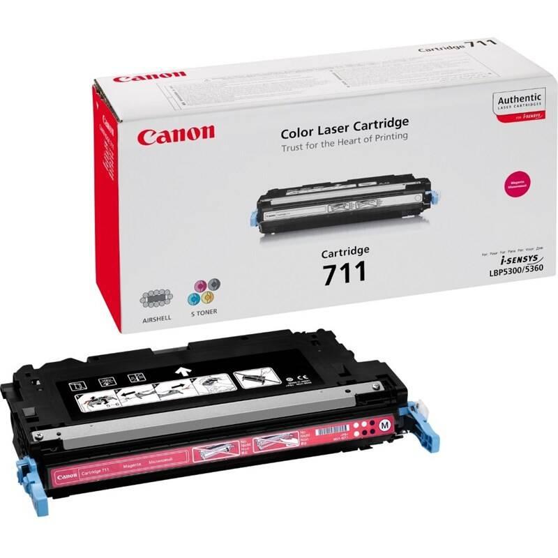 Toner Canon CRG-711M , 6000 stran - originální červený
