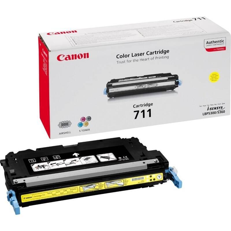 Toner Canon CRG-711Y, 6000 stran - originální žlutý