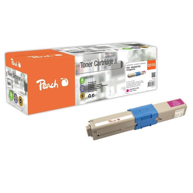 Toner Peach OKI 44469705, 2000 stran červený