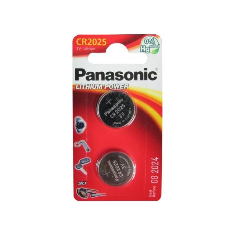 Baterie lithiová Panasonic CR2025, 2 ks