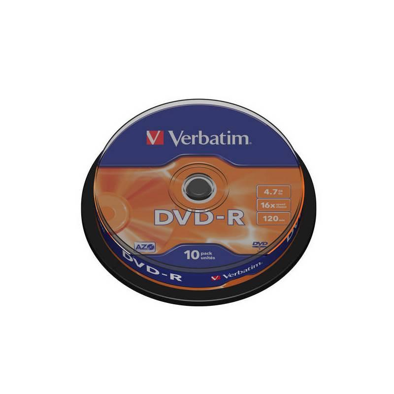Disk Verbatim DVD-R 4,7GB, 16x, 10cake, Disk, Verbatim, DVD-R, 4,7GB, 16x, 10cake