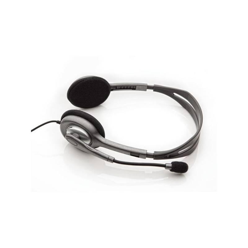 Headset Logitech H110 černý