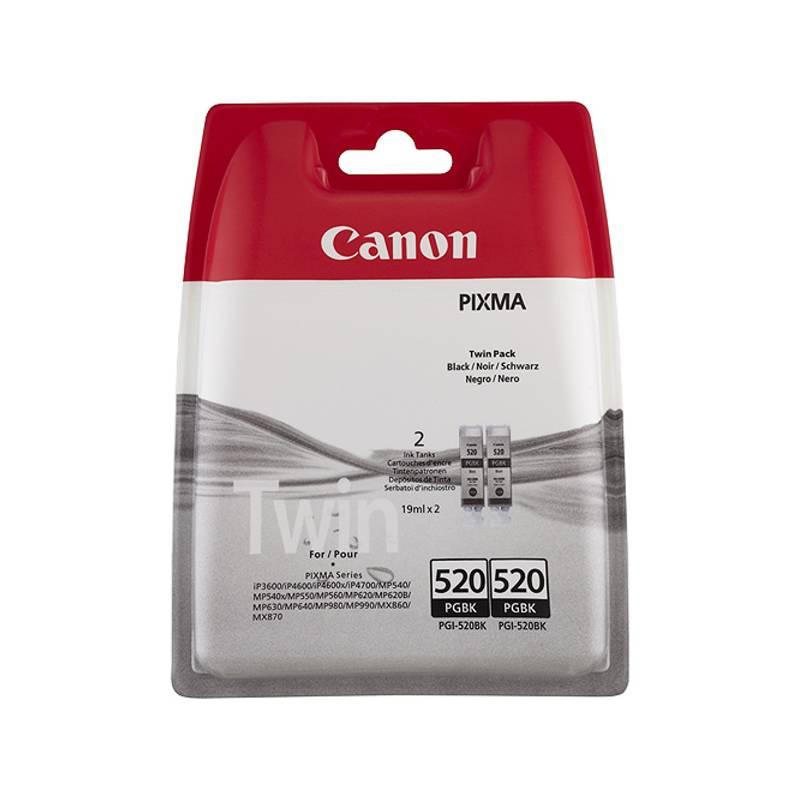 Inkoustová náplň Canon PGI-520BK, 420 stran - originální černá