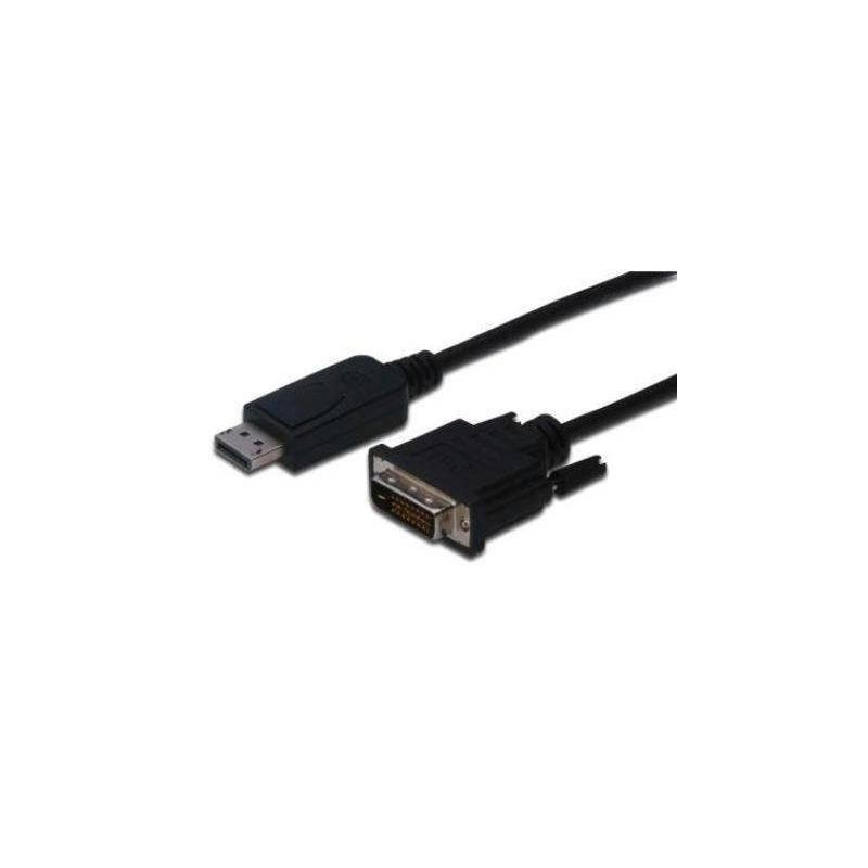 Kabel Digitus DisplayPort - DVI , 3m černý, Kabel, Digitus, DisplayPort, DVI, 3m, černý