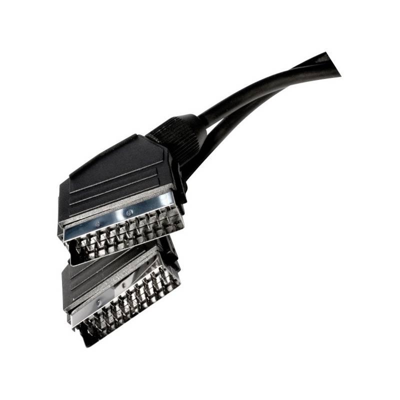 Kabel EMOS SCART, 1m černý, Kabel, EMOS, SCART, 1m, černý