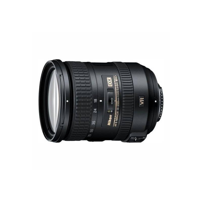 Objektiv Nikon 18-200 mm f 3.5 – 5.6G AF-S DX VR II černý, Objektiv, Nikon, 18-200, mm, f, 3.5, –, 5.6G, AF-S, DX, VR, II, černý