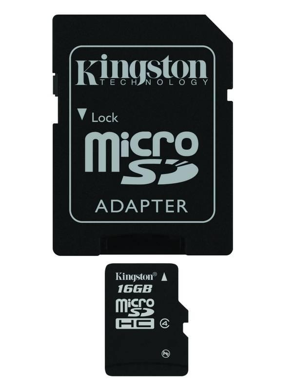 Paměťová karta Kingston MicroSDHC 16GB Class