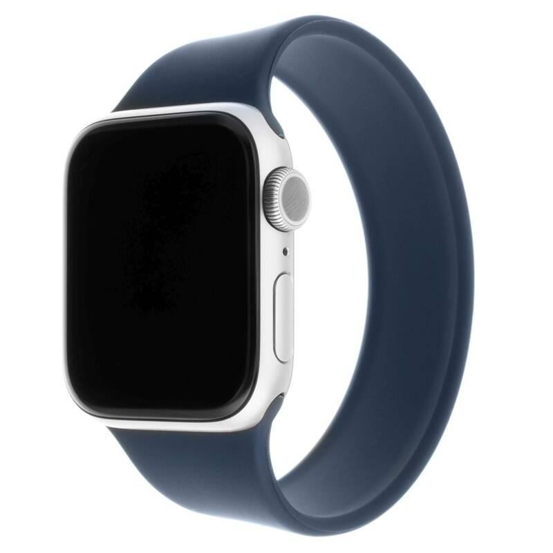 Řemínek FIXED Silicone Strap na Apple Watch 38 40mm, velikost XL modrý