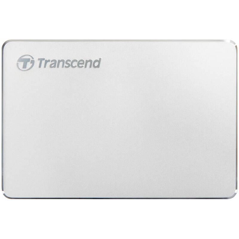 Externí pevný disk 2,5" Transcend StoreJet 25C3S 1TB, USB-C stříbrný