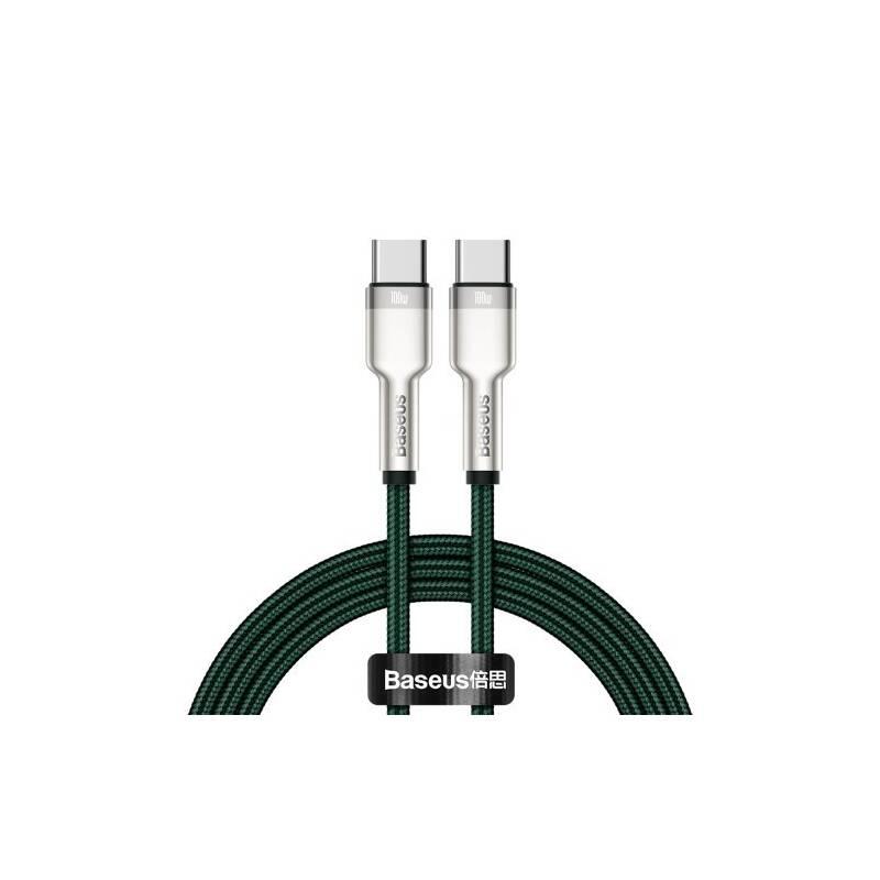Kabel Baseus Cafule Series USB-C USB-C 100W 2m zelený