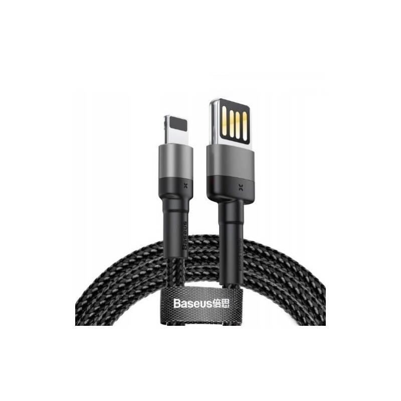 Kabel Baseus Cafule USB Lightning, 1m černý šedý