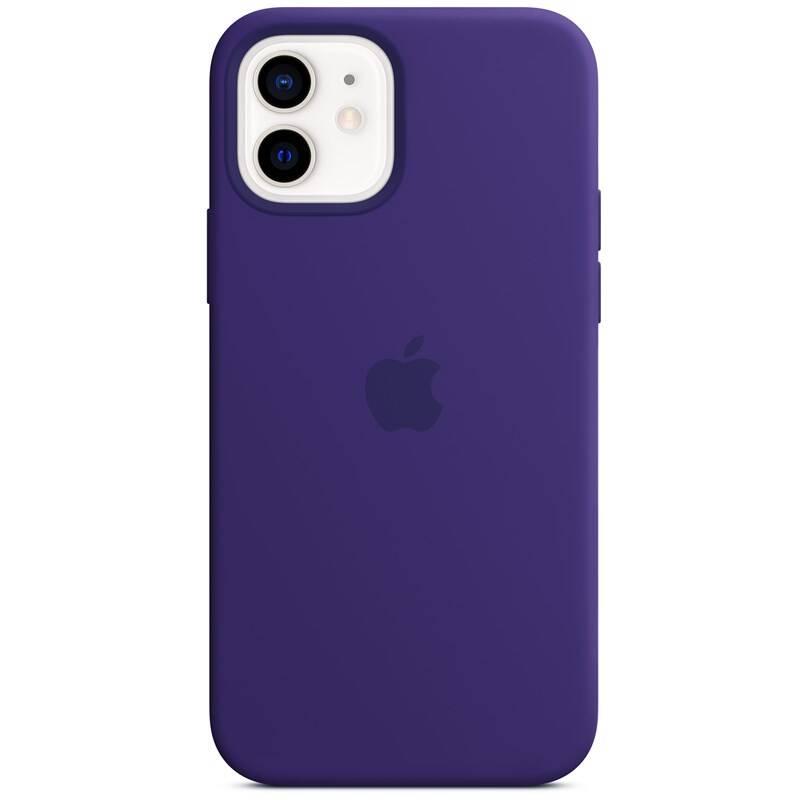 Kryt na mobil Apple Silicone Case s MagSafe pro iPhone 12 a 12 Pro - ametystový