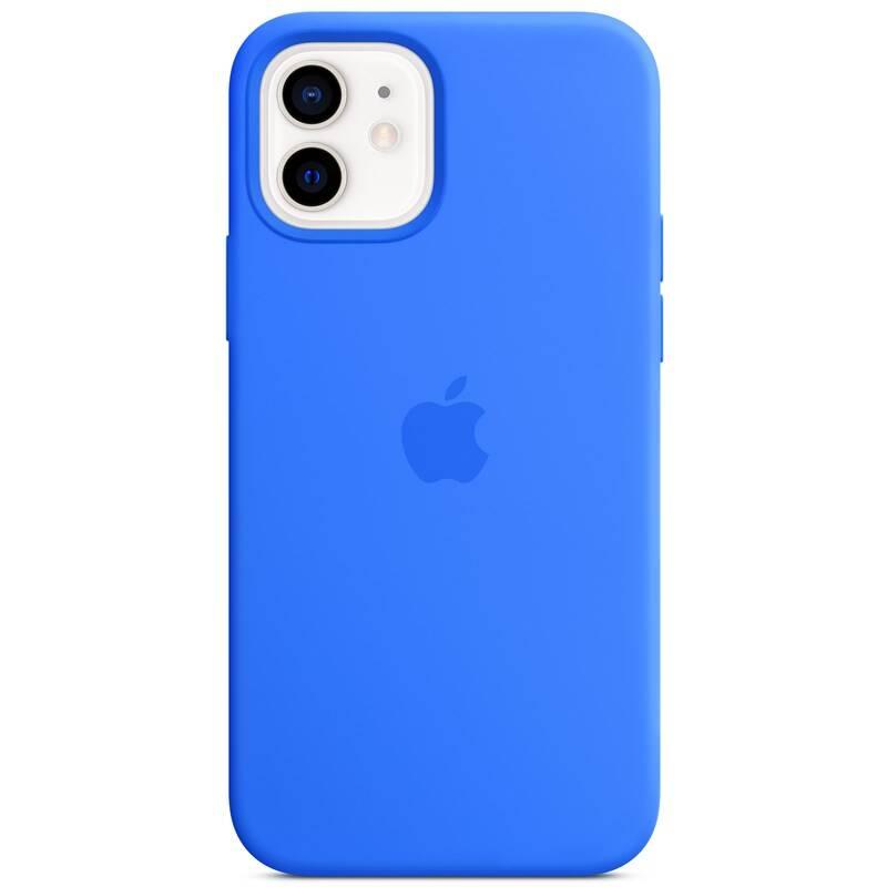Kryt na mobil Apple Silicone Case s MagSafe pro iPhone 12 a 12 Pro - středomořsky modrý
