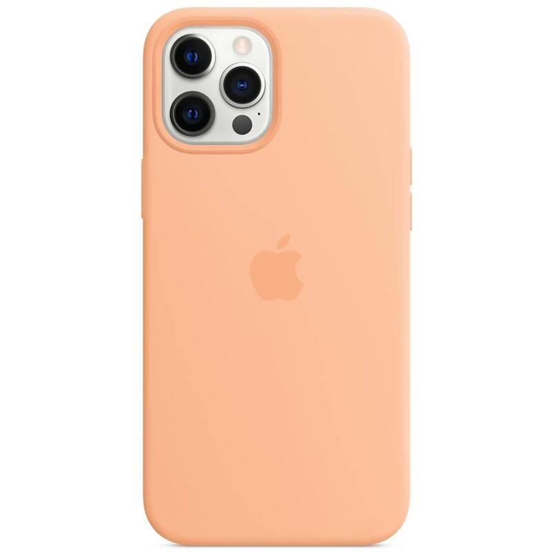 Kryt na mobil Apple Silicone Case s MagSafe pro iPhone 12 Pro Max - melounově oranžový