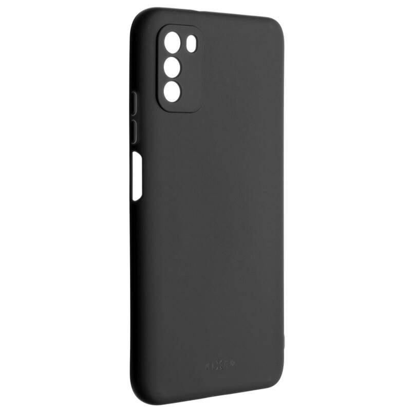 Kryt na mobil FIXED Story na Poco M3 černý