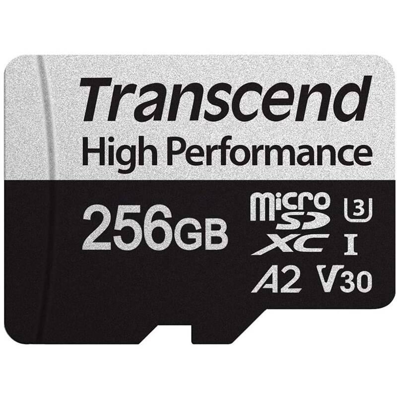 Paměťová karta Transcend 330S microSDXC 256GB UHS-I U3 V30 A2, Paměťová, karta, Transcend, 330S, microSDXC, 256GB, UHS-I, U3, V30, A2