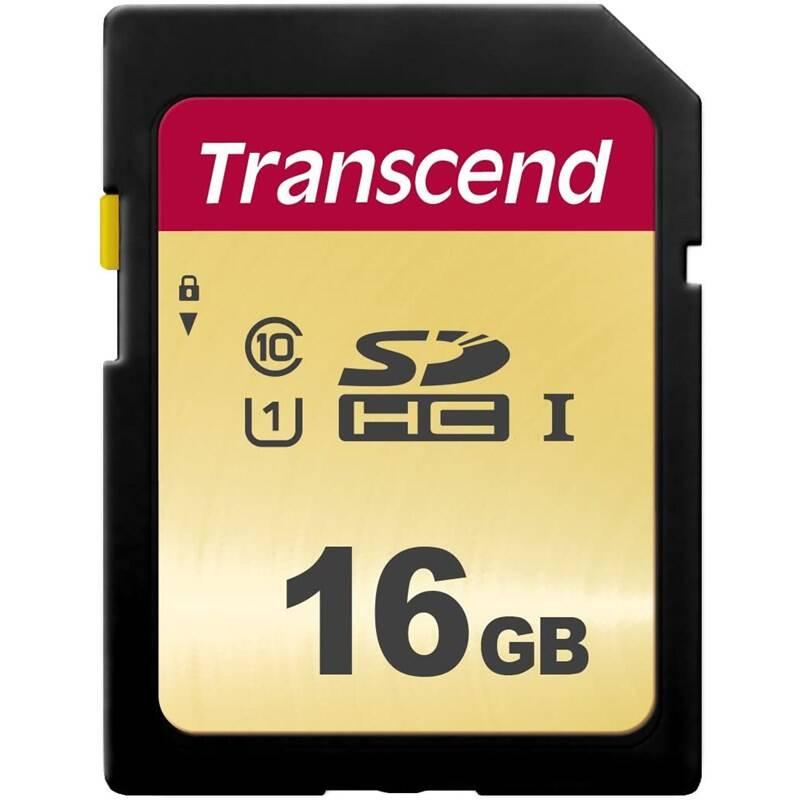 Paměťová karta Transcend 500S SDHC 16GB UHS-I U1, Paměťová, karta, Transcend, 500S, SDHC, 16GB, UHS-I, U1