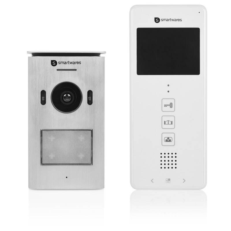 Dveřní videotelefon Smartwares DIC-22112 stříbrný bílý