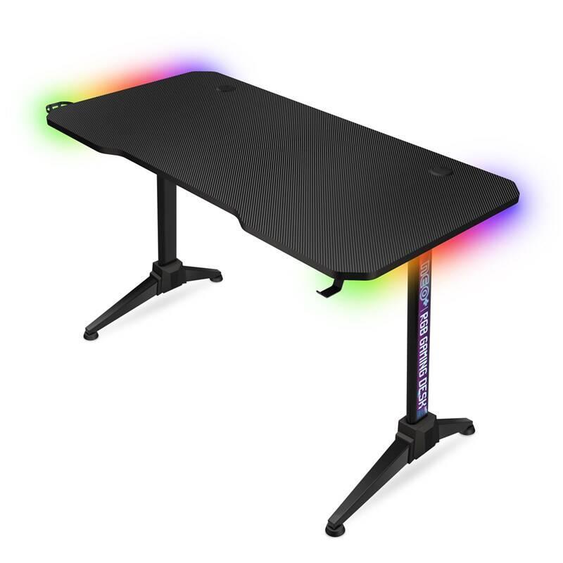 Herní stůl Connect IT NEO s RGB podsvícením černý