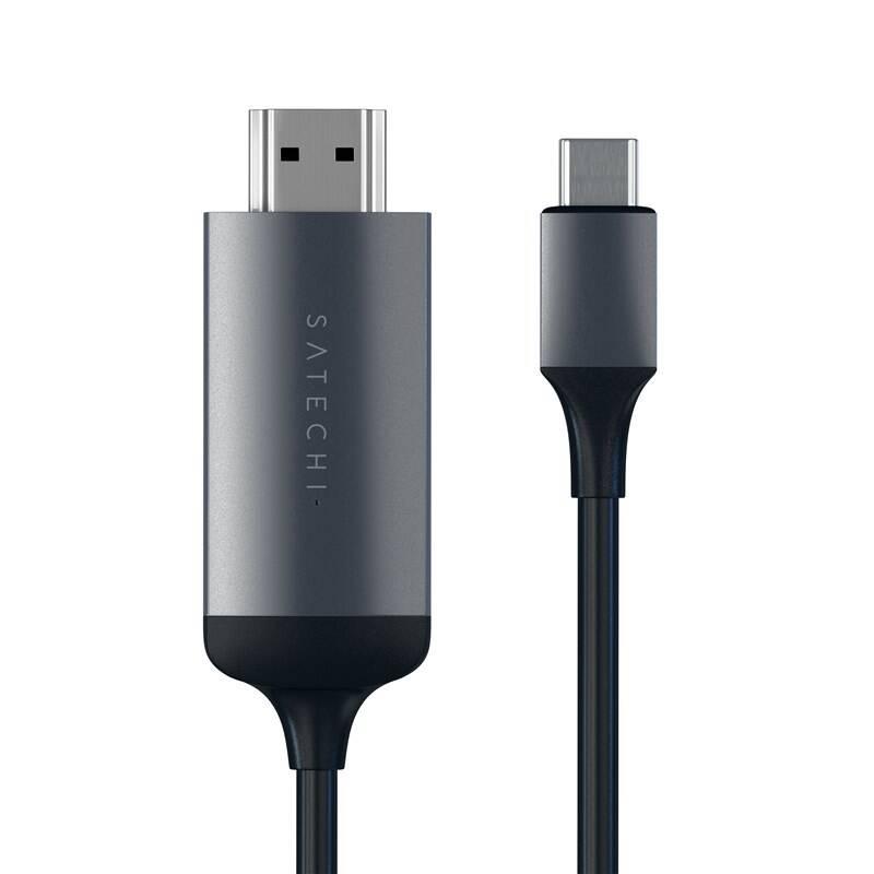 Kabel Satechi USB-C HDMI 4K, 1,8 m šedý