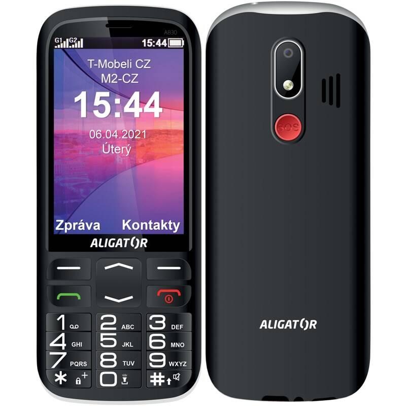 Mobilní telefon Aligator A830 Senior stojánek