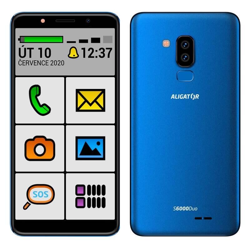 Mobilní telefon Aligator S6000 Senior modrý