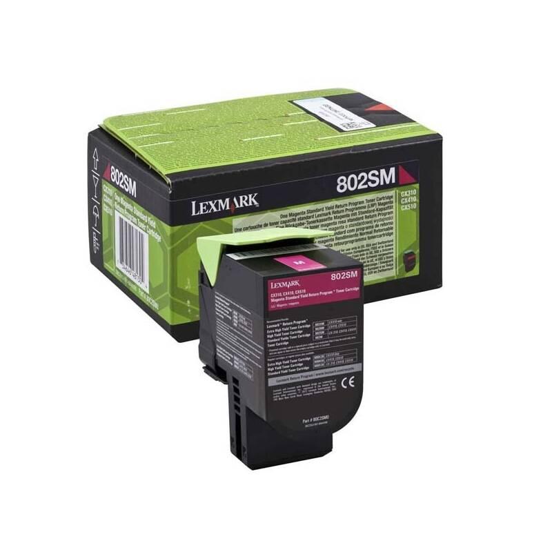 Toner Lexmark 80C2SM0, 2000 stran, pro CX310dn, CX310n, CX410de, CX410 červený, Toner, Lexmark, 80C2SM0, 2000, stran, pro, CX310dn, CX310n, CX410de, CX410, červený