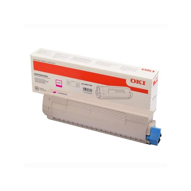 Toner OKI C823 833 843, 7 000 stran červený, Toner, OKI, C823, 833, 843, 7, 000, stran, červený