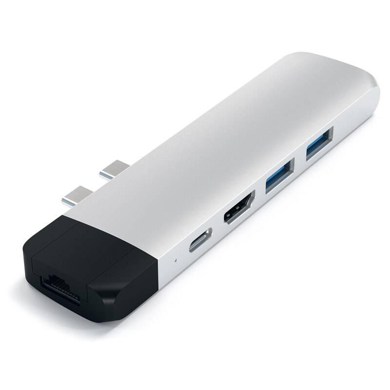 USB Hub Satechi USB-C PRO Hub stříbrný