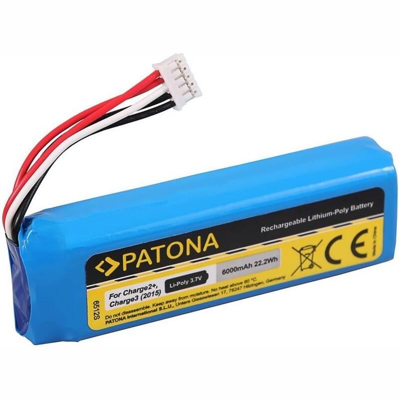 Baterie PATONA pro reproduktor JBL Charge 2 6000mAh 3,7V Li-Pol MLP912995-2P modrá
