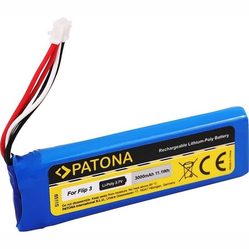 Baterie PATONA pro reproduktor JBL Flip 3 3000mAh 3,7V Li-Pol GSP872693 modrá