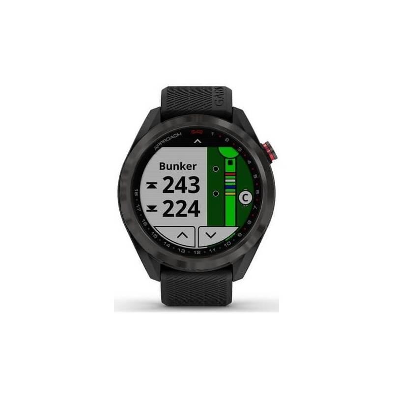 GPS hodinky Garmin Approach S42 - Gray Black Silicone Band