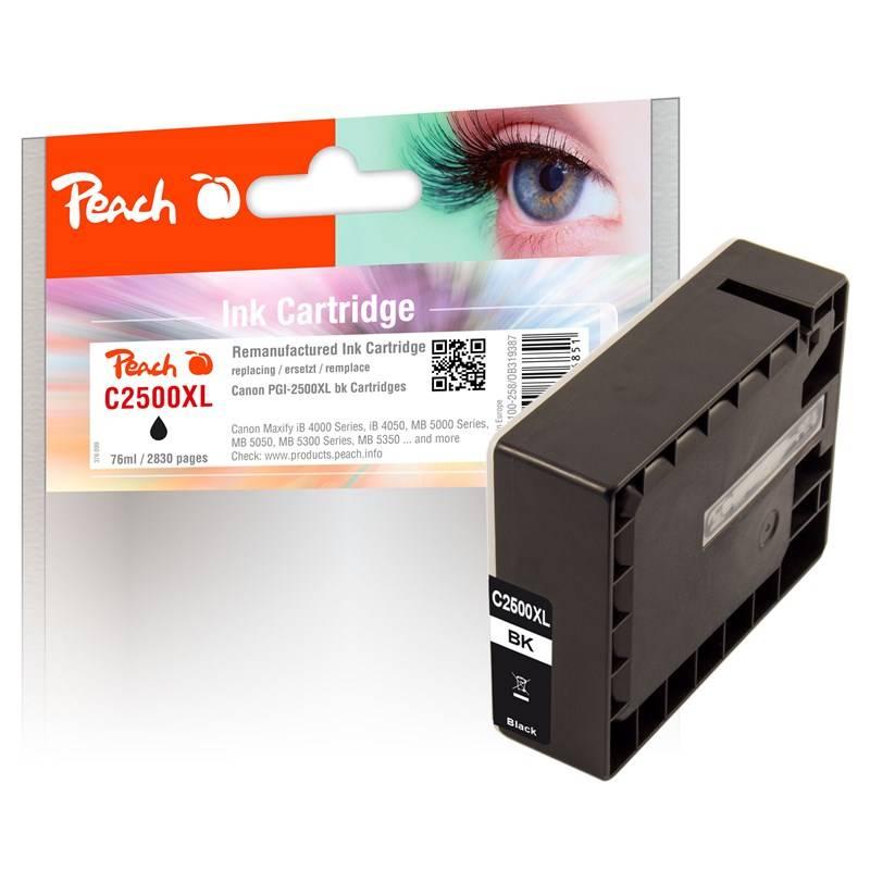Inkoustová náplň Peach Canon PGI-2500XL, 76