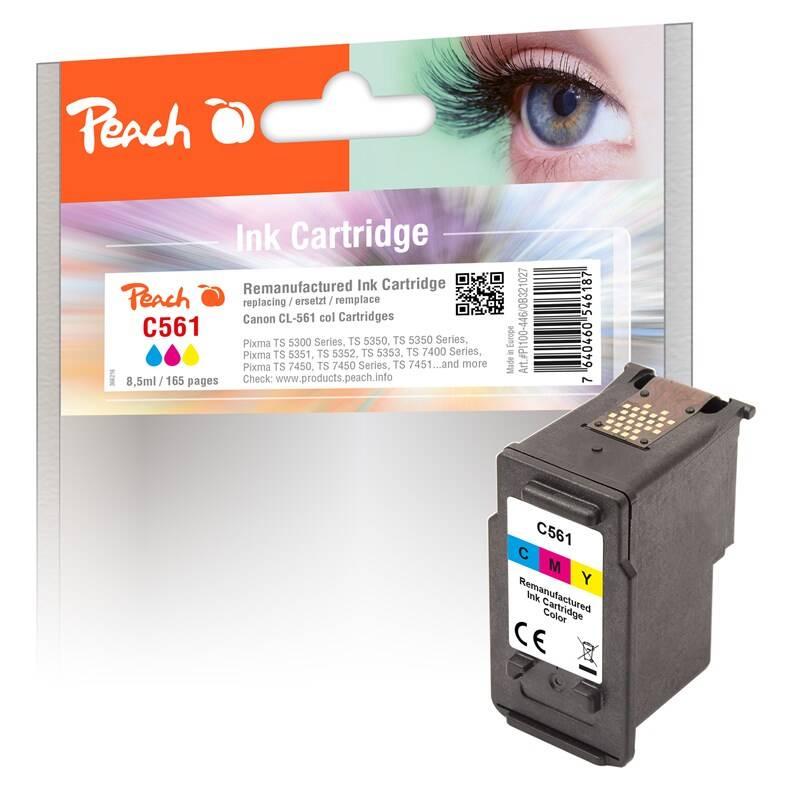 Inkoustová náplň Peach CL-561, 8,5ml, kompatibilní