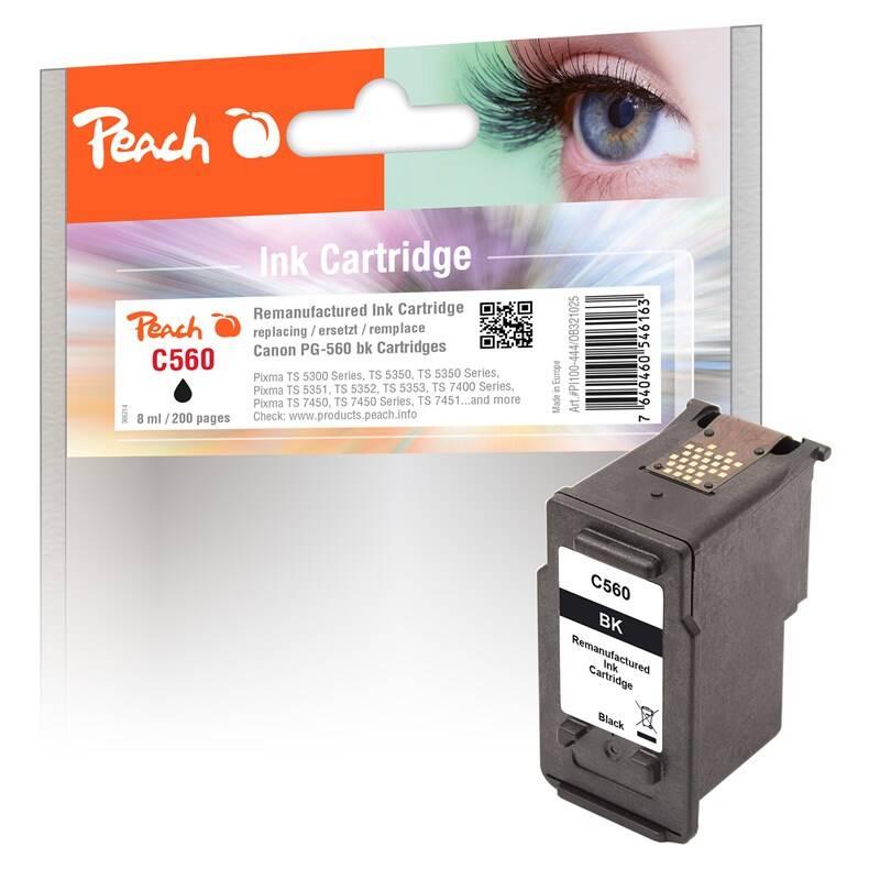 Inkoustová náplň Peach PG-560, 8ml, kompatibilní