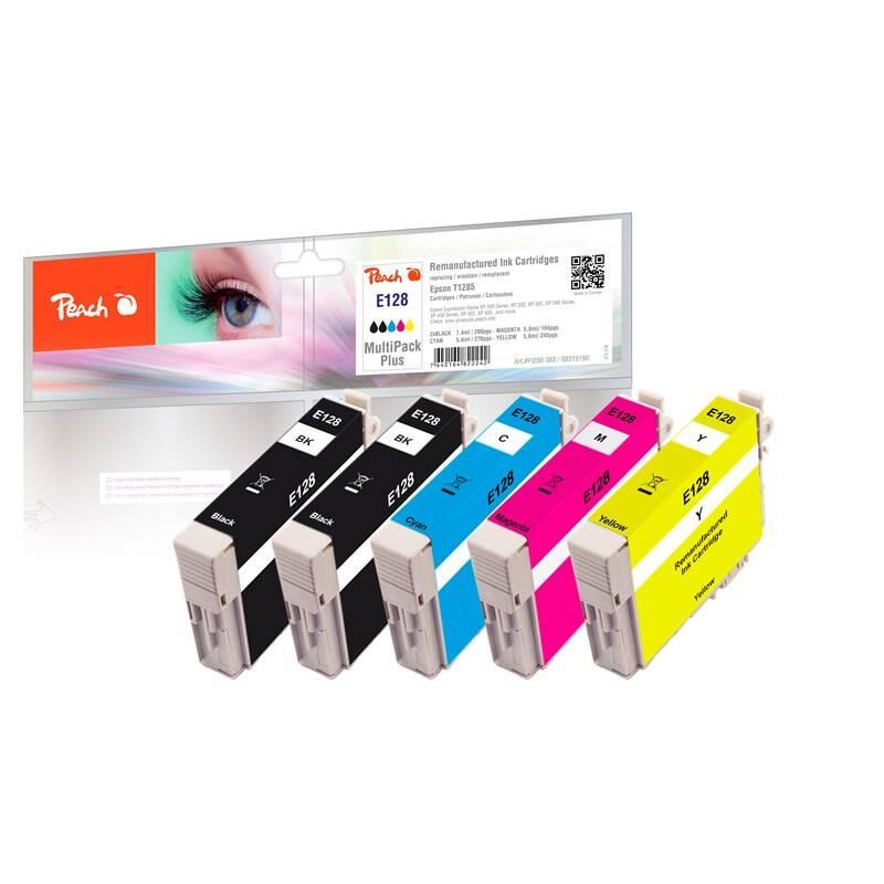 Inkoustová náplň Peach T1285 MultiPack Plus, kompatibilní, Inkoustová, náplň, Peach, T1285, MultiPack, Plus, kompatibilní