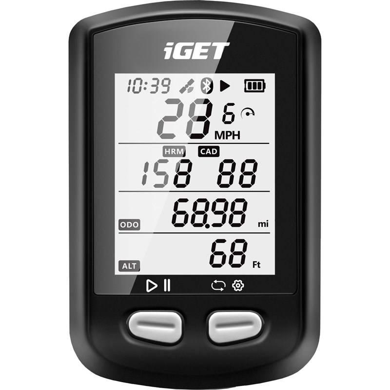 Cyklopočítač s GPS iGET C200 černý, Cyklopočítač, s, GPS, iGET, C200, černý